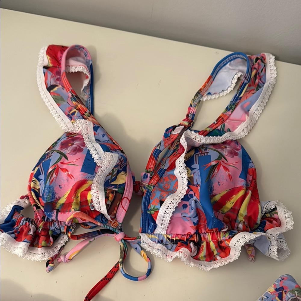 Colorful Floral Bikini Set - Picture 2 of 3